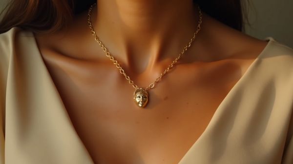 Sublimez votre décolleté avec un collier en or élégant